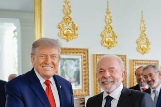 Trump questiona eleição brasileira, mas diz ter boa relação com Lula Trump questiona eleição brasileira, mas diz ter boa relação com Lula