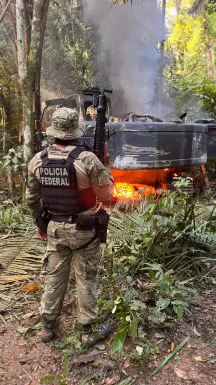 PF combate desmatamento e incêndios em operações no Acre e no Amazonas