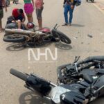 Colisão entre duas motocicletas deixa dois homens com fraturas na Baixada da Sobral, em Rio Branco Colisão entre duas motocicletas deixa dois homens com fraturas na Baixada da Sobral, em Rio Branco