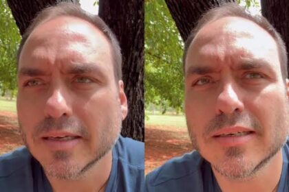 Após saída de Flávio para os EUA, Carlos Bolsonaro visita o pai e diz: Após saída de Flávio para os EUA, Carlos Bolsonaro visita o pai e diz:
