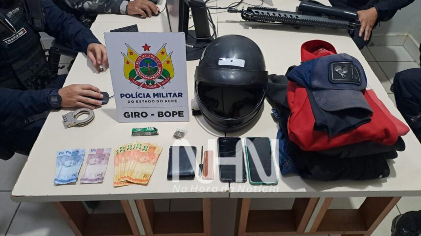 GIRO prende dois suspeitos de assaltar drogaria na Avenida Rio de Janeiro, em Rio Branco