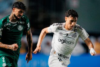 Palmeiras empata sem gols com Santos e pode ver Flamengo assumir liderança