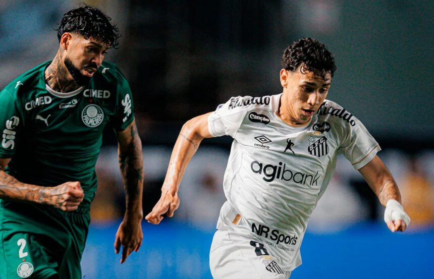 Palmeiras empata sem gols com Santos e pode ver Flamengo assumir liderança