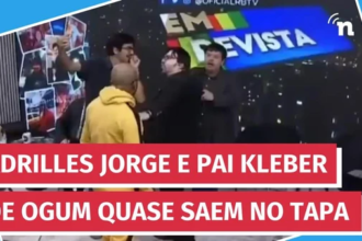 Ex-BBB Adrilles Jorge e Pai Kleber de Ogum quase saem no tapa durante debate político na TV: 'Bandido'