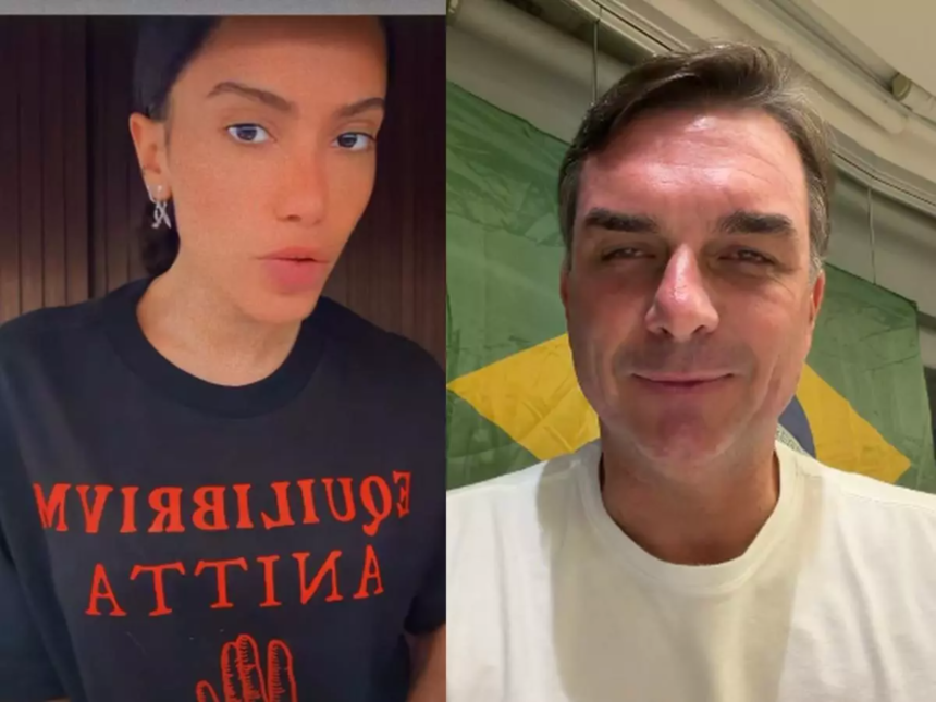 Anitta ironiza Flávio Bolsonaro ao se autodeclarar “sem celulite”: “Isso é um golpe”