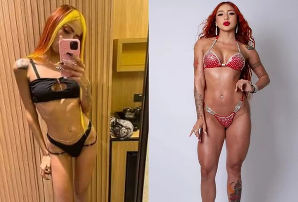 Ruivinha de Marte impressiona ao exibir corpo musculoso após ganhar quase 20 kg: 'Calei a boca de muita gente' Ruivinha de Marte impressiona ao exibir corpo musculoso após ganhar quase 20 kg: 'Calei a boca de muita gente'